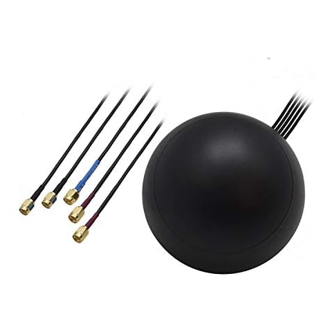 Teltonika PR1KCO28 GNSS/LTE MIMO/Wi-Fi MIMO Antenna Combo; Compatible with RUT241, RUT200, RUT240, RUT951, RUTX09, RUT955,RUT956, RUT950, RUTX11, RUTX14, RUTX12, RUTXR1, RUTX10, and RUT360 Routers Cover