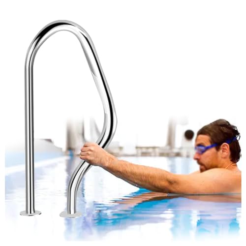 Main courante de piscine anti-glisse en inox, fixation rapide
