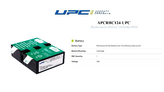 Compra APC RBC124 Batería de Reemplazo para UPS APCRBC124 Compra APC RBC124 Batería de Reemplazo para UPS APCRBC124
