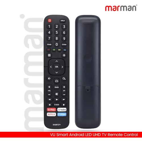 Image of marman Compatible with VU Tv Remote Control Original Model EN2BY27V Suitable for LED40K16 LEDN50K310X3D LTDN55XT780XWAU3D Smart Tv - Non Voice Command