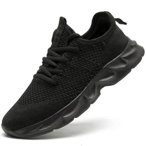 Men Lightweight Tennis & Gym Shoes Breathable Mesh Non Slip Sneakers for Work Walking Athletic Comfort4