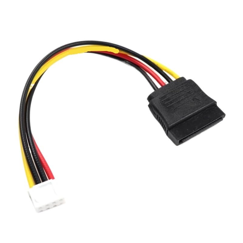 Adaptador de alimentación ITX FDD Floppy 4Pin a SATA 15Pin miniatura 2
