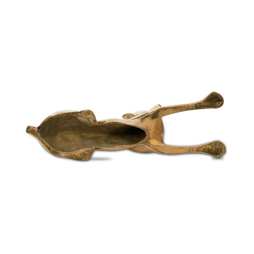 Image of Pure Brass Dog Idol, Vastu Remedy for Protection & Loyalty (23 cm, 990 g)