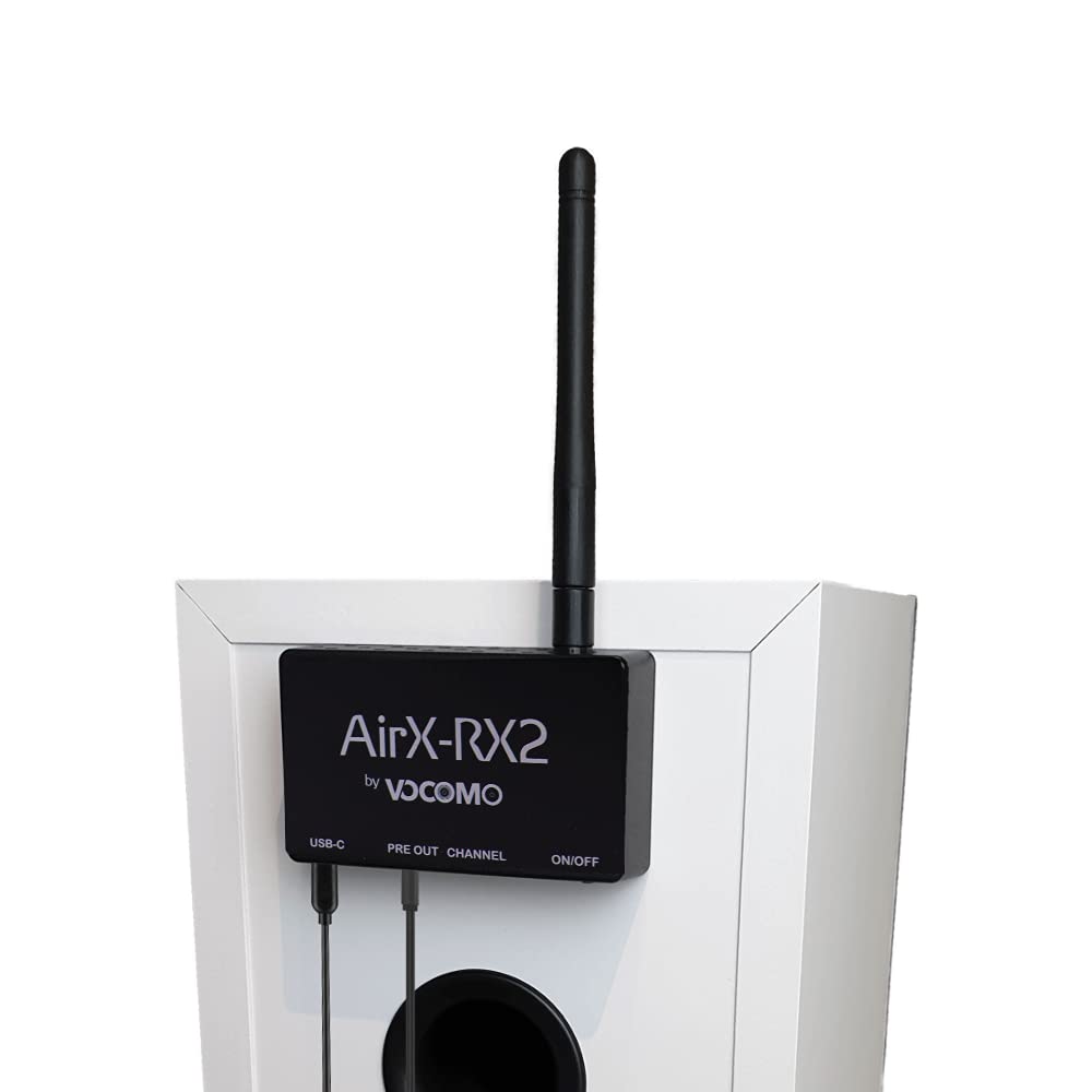 VOCOMO AirX-SubKit Hires Audio-Funksystem für Subwoofer und Aktivlautsprecher im 5.1 Heimkino