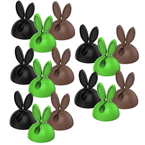 Imagen de ULDIGI 30 Piezas Abrazadera De Alambre De Conejito Cable De Carga Usb-c Clips De Cable De Silicona Portacables Para Mesita De Noche Cable Para Tv Auricular Organizador Oficina El Plastico