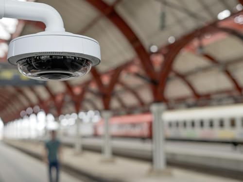 Image of Axis P3738-PLE Multisensor Panoramic Camera, 4x4K Video Resolution, Indoor and Outdoor Use, 32 MP, IR LED Motion Alert