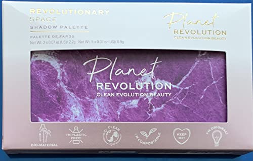 Planet Revolution Revolutionary Space Marble Eyeshadow Palette, Purple, Lilac, Blue
