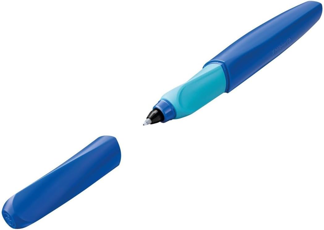 Pelikan Twist Rollerball Pen Universal for Right and Left Handed Users, Deep Blue, Pack of 1