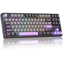 Camiysn x MageGee Light 87 Gasket Mechanical Keyboard,80% Layout 87 keys Wireless Hot Swappable Gaming Keyboard with 5 sound absorbing layers,Side Printed PBT Keycaps 2.4GHz/USB-C/BT5.0,RGB
