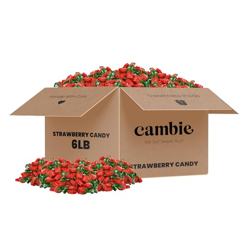 Strawberry Hard Candy Individually Wrapped by Cambie - 6 lbs of Hard Candy