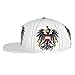 SEOCKA Austrian Coat of Arms Flag Hat Baseball Cap Flat Brimmed Dad Hats Back Buckle Hip Hop Cap for Men Women