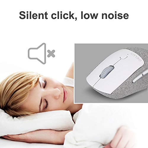 Wireless Ergonomic Split Keyboard Gm901D & Silent Wireless Mouse M520Db White Combo #TOP7