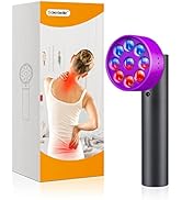 Scienlodic High Power 9 LEDs Red Infrared Light Therapy Rechargeable Device for Pain Relief on Bo...