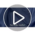 Image of Filbert Satin Bedsheet with 2 Pillow Covers | 90x100 in |300 TC | Midnight Luxe Satin Dreams Collection for Double Bed | UltraSatin Premium Bedding Set | Navy Blue