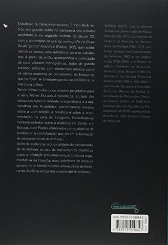 Novos estudos aristotélicos - I: Volume I - Epistemologia, lógica e dialética