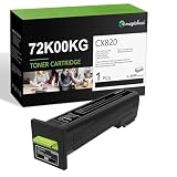72K00KG Black Toner Cartridge(1-Pack) Replacement for Lexmark 72K00KG Toner Cartridge Work with cx820dtfe cx825dtfe cx860dte cs820dte CS820 CX820 CX825 CX860 Printer