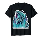 Japonés Steampunk Monstruo Lagarto Robot Anime Manga Japón Camiseta