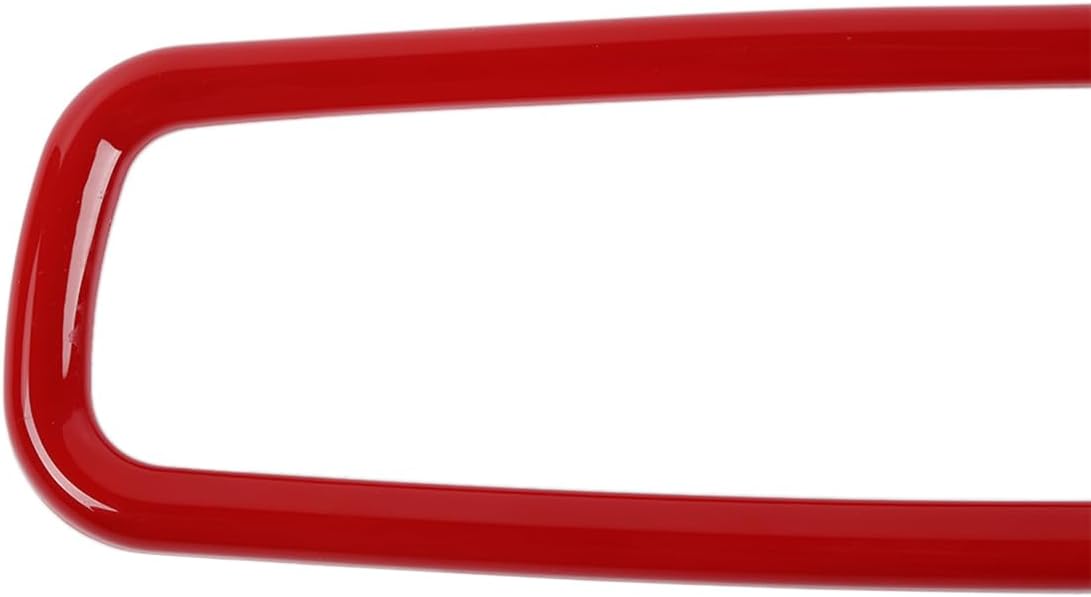 Car Rear View Mirror Protector Cover Inner Rearview Mirror Trim Frame for Ford F150 2015-2025/Mustang 2009-2025/Bronco 2021-2025/Bronco Sport 2021-2025 Car Interior Accessories (Red)