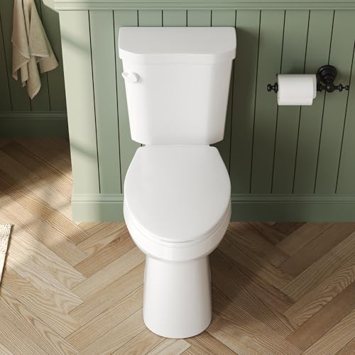 DeerValley 21 inch Extra Tall Toilets for Seniors, Two-Piece Toilets