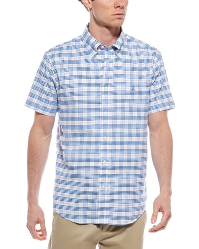 Chemise manches courtes homme coton mélangé léger et élégant