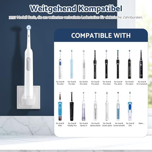 Ladestation Zahnbürste Ladegerät für Oral B Kabelloses Steckdose Adapter – Ansicht 2