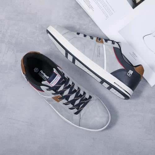 Image of ARRIGO BELLO Mens Casual Shoes Fashion Sneakers Breathable Comfort Classic Lace-Up Low Top Walking Shoes