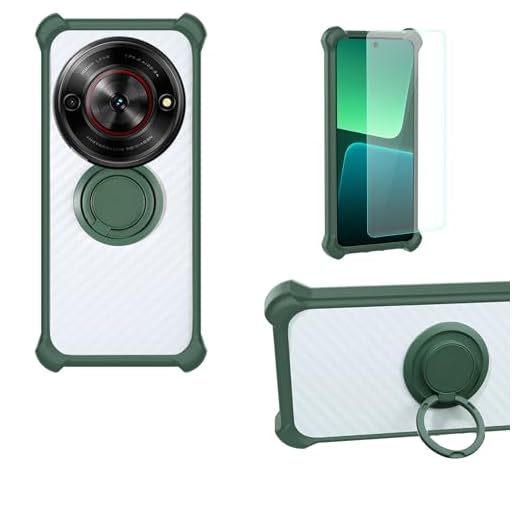 bojioderf Funda Compatible para ZTE Nubia Focus 2 Ultra 5G Funda Case Carcasa Soporte Cover [con 9H Dureza HD Protector Pantalla] PC + Silicona Soporte CSKB-LV