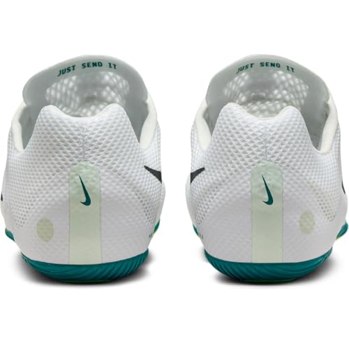 Nike Zoom Rival Track & Field Sprinting Spikes (FZ9663-102, White/Bright Spruce/Vapor Green/Black)3