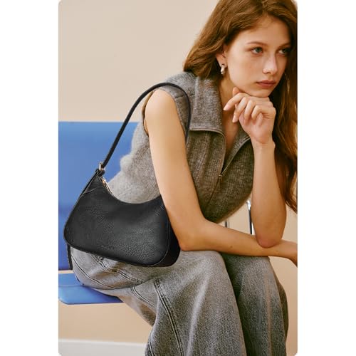 SENDEFN Cresent Shoulder Bags for Women Trendy Small Crossbody Purses Vegan Leather Hobo Handbags2