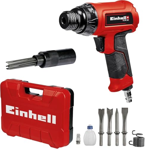Einhell Druckluft-Meisselhammer TC-PC 45 Set (für Stein + Metall, inkl. 4-tlg. 120 mm Meißel-Set,...