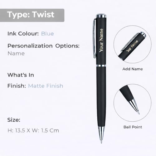Image of Giftana Personalized Planner Diary with Pen Gift Set,2 in 1 Customized Jute Diary with Metal Pen Gifts for Men,Personalised New Year Corporate Gift for Employee,Employee Welcome Kit (Black),200 Pages