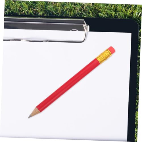 72 lápices rojo HB con borrador para escribir y dibujar miniatura 5