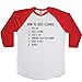 Shirtgoals How to Juice Cleanse Unisex Baseball Long Sleeve Tee White-Red Medium