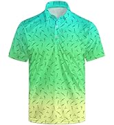 Lxopogk Golf Shirts for Men Funny Polo Short Sleeve Performance Moisture Wicking Quick Dry Mens H...