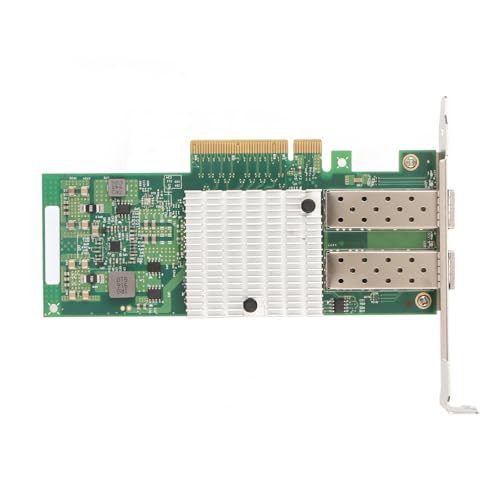 PCIE NIC Network Card, Hot Swappable 82599ES Chip Stable Data Transmission PCB Ethernet LAN Adapter Plug and Play for Linux for X520 DA2