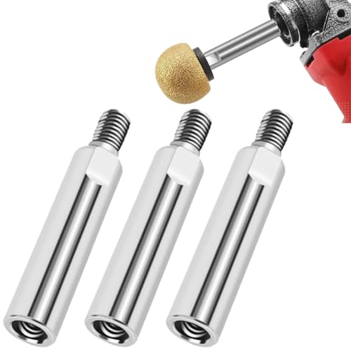 Extensión de amoladora angular, adaptador para amoladora angular, vástago de extensión de varilla M10, varilla de extensión para pulidora, pulidora de coche, 3 unidades