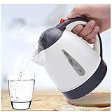 Maxmartt Car Kettle Electric Kettle Camping 12V 1000ml Coffee Maker Water Boiler Portable Travel Car Truck Kettle Hot Water Heater Bottle for Tea Coffee Making Heating Cup, 150W