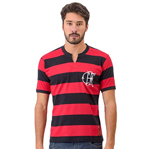 Braziline Camiseta Flamengo Flatri Zico, Vermelho/Preto