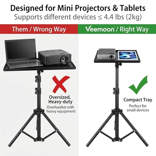 Soporte de trípode ajustable para proyector Veemoon miniatura 2