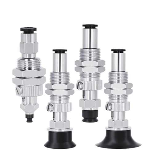 Ventosa de vacío industrial con biela modelos VPC y pack de componentes de sujeción 2