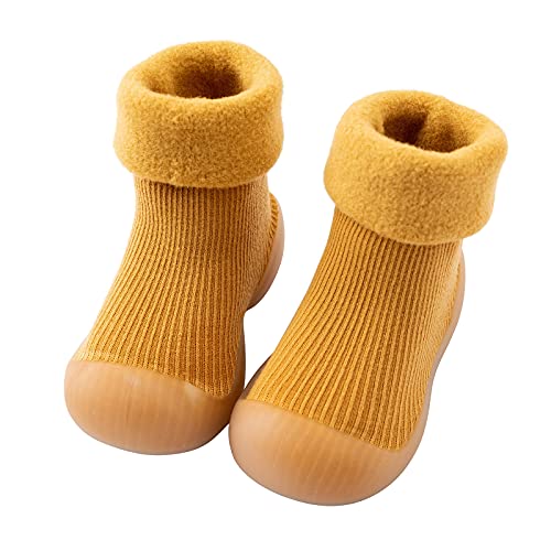 Betadog Toddler Baby Boys Girls Floor Socks Anti Slip Thick Knee High Cotton Sock Toddler Walking Socks Autumn and Winter2