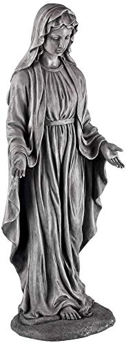 John Timberland Virgin Mary Outdoor Statue 29 1/2" High Sculpture For Yard Garden Patio Deck Home Entryway Hallway #TOP5