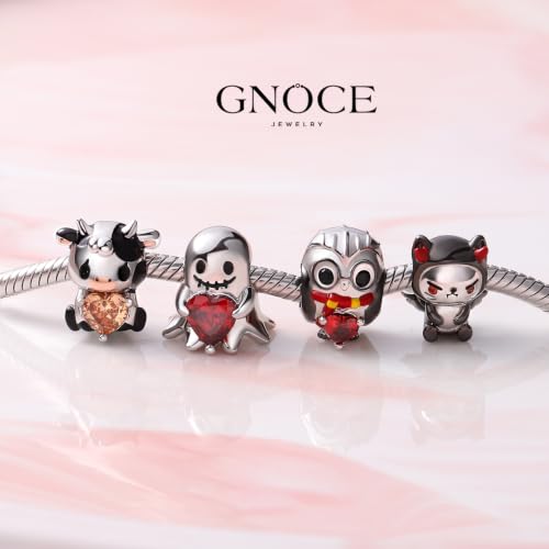 Image of GNOCE Halloween Charm Bracelet Fit Pandora Beads for Women Gift