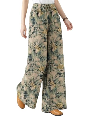 Image of Leriya Fashion Women's Trouser|Sharara | Boho Harem Pants|Rayon Palazzo Plazo Pant| Loose Fit Baggy Trousers with Elastic Waistband|Casual Yoga & Lounge Wear (Available in Plus Size)