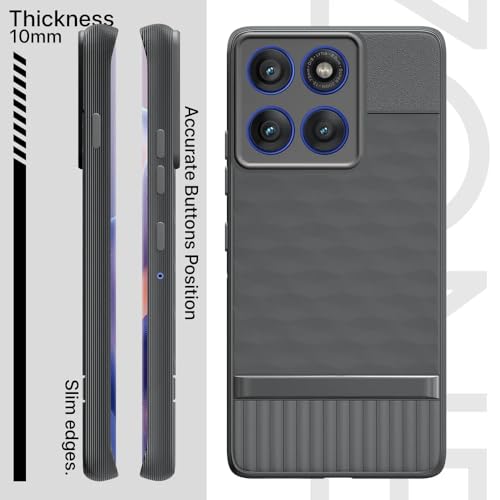 Image of Shockproof Case for Motorola Moto Edge 60 Pro 5G | Full Camera Protection | TPU Flexible Back Cover for Motorola Moto Edge 60 Pro 5G (Graphite Grey)