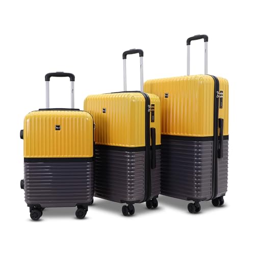 Image of Istanbul Polycarbonate Trolley Bag Set-3| Luggage with 8 Spinner Wheels | Lightweight Hard Shell Luggage, 8 Spinner Wheels, TSA-Type Lock, Dual-Tone Design