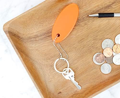 Cornucopia Orange Foam Floating Key Chain Key Floats (2 pack); Great Keychain for Boating,Fishing, Sailing and Outdoor Sports