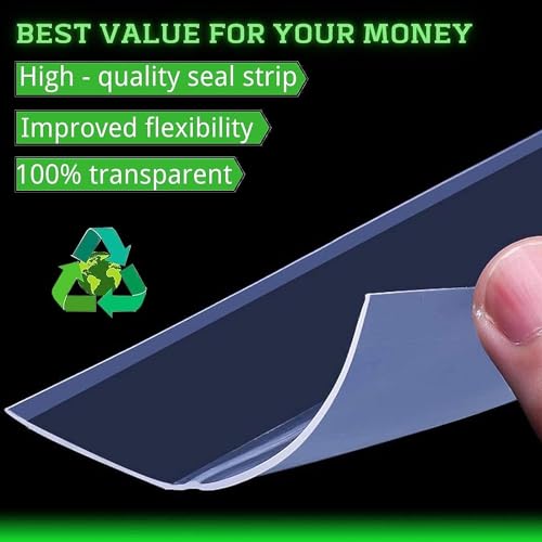 Dichtungsband Selbstklebend, Silikon Transparent Dichtungsstreifen, Multifunktions Türdichtung Selbstklebend, Fensterdichtung, Zugluftstopper Schalldicht, Winddicht, Staubschut, Für Tür, Fenster