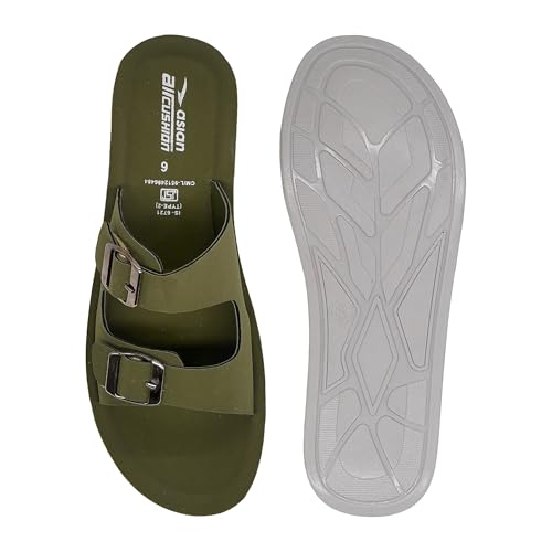 Image of ASIAN PL-908 Cushion Slippers for Women | Stylish Double Buckle Slip-Ons | Soft Air Cushion Comfortable Footbed | Lightweight Daily Wear Casual Flats for Indoor Outdoor Use