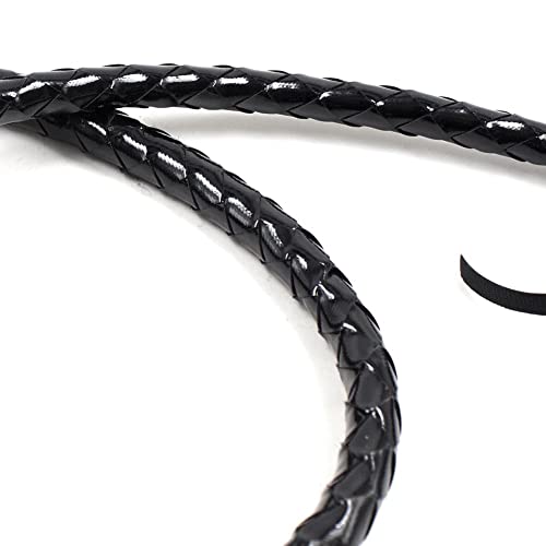 Stakee Whip in Pelle Nera Long Whep Whip